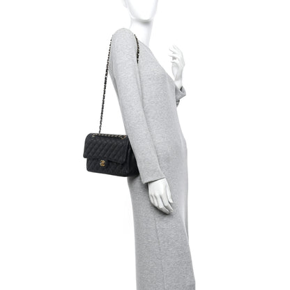 Chanel Caviar Quilted Medium Double Flap Black 2 of 10