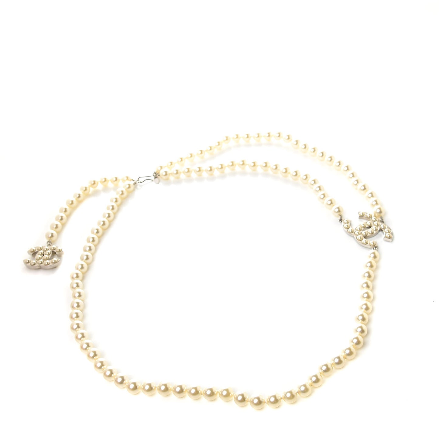 Pearl CC Double Strand Belt Gold