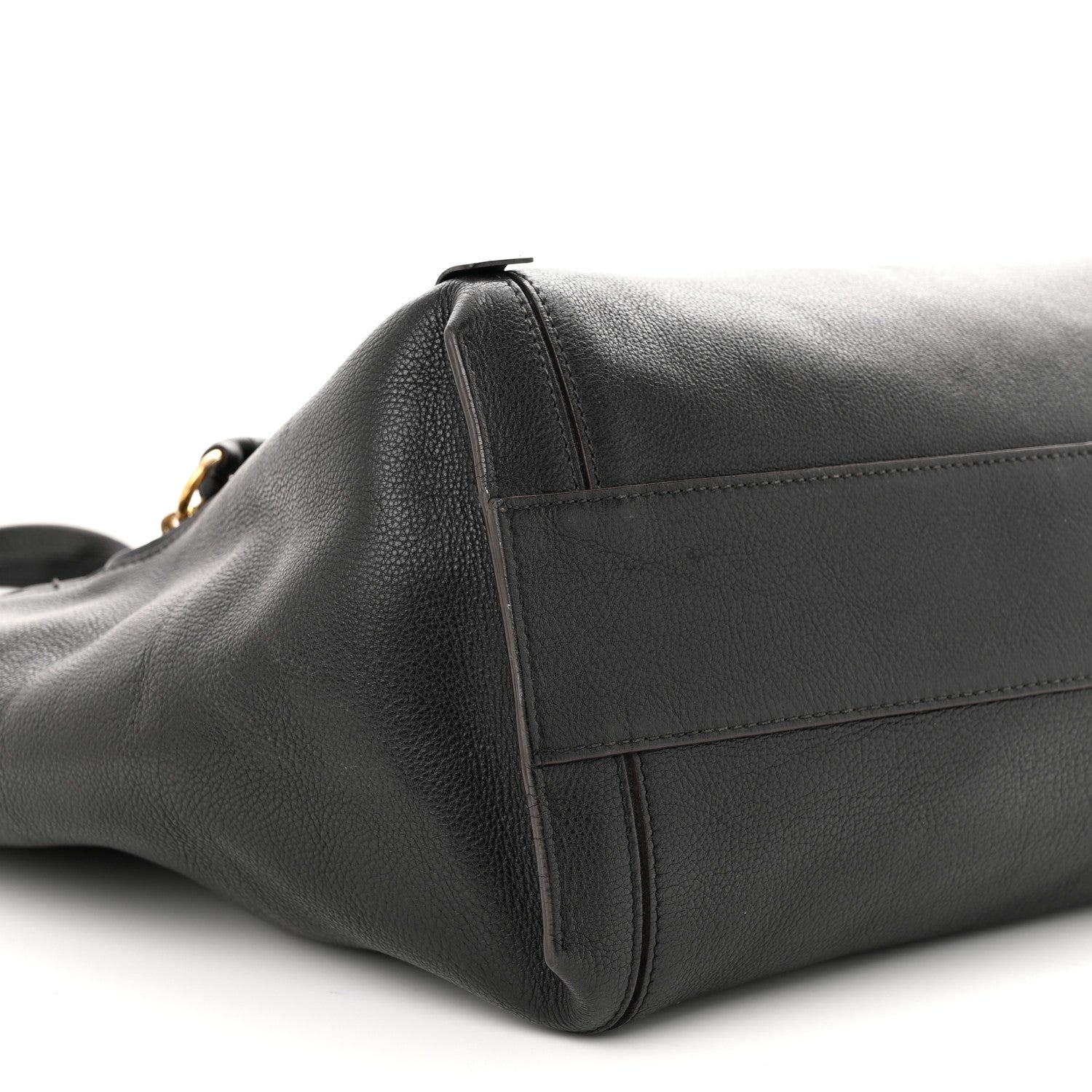 Chloe Smooth Calfskin Medium Milo Shopping Tote Black 10 of 17