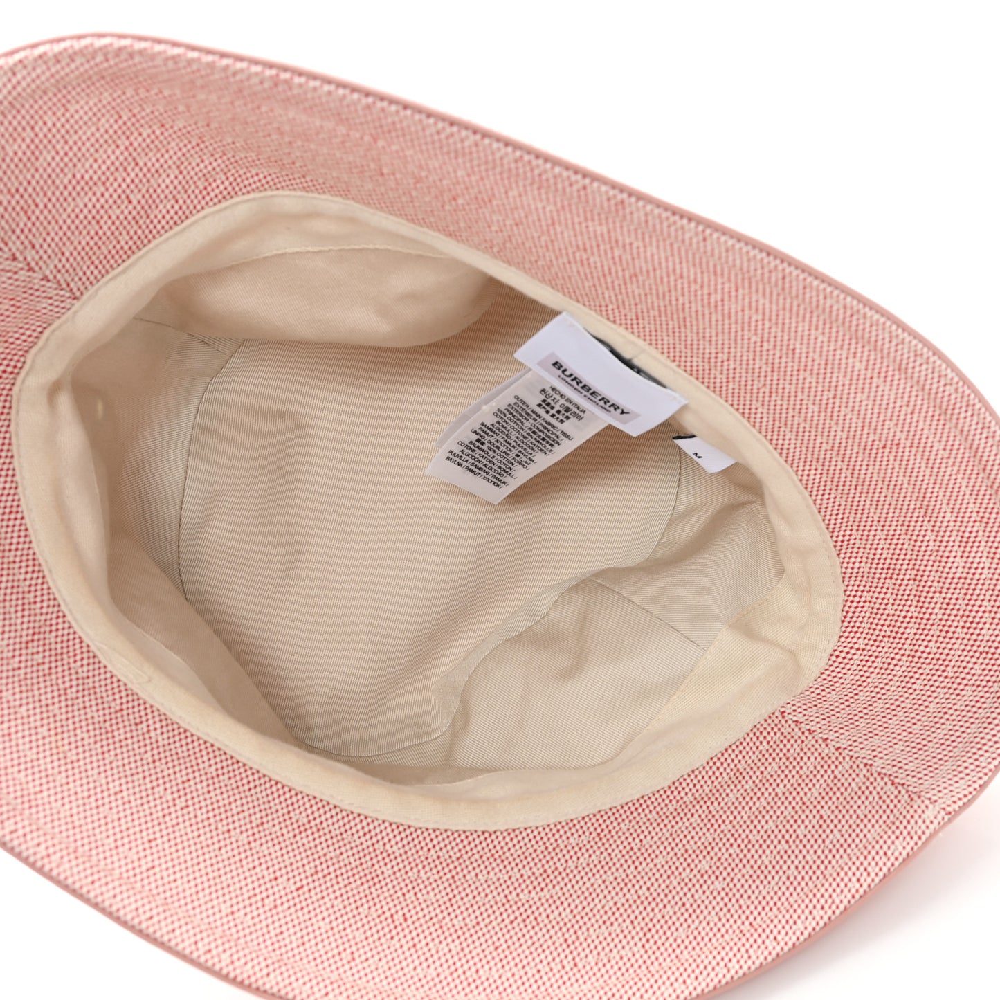 Cotton Canvas Bucket Hat M Red