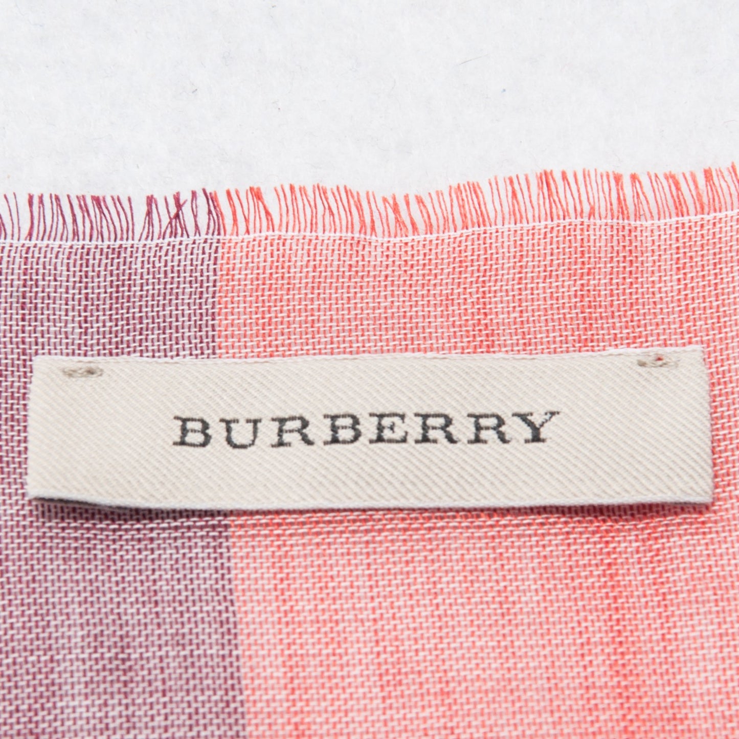 Cotton Silk Wool Half Mega Check Scarf Honey