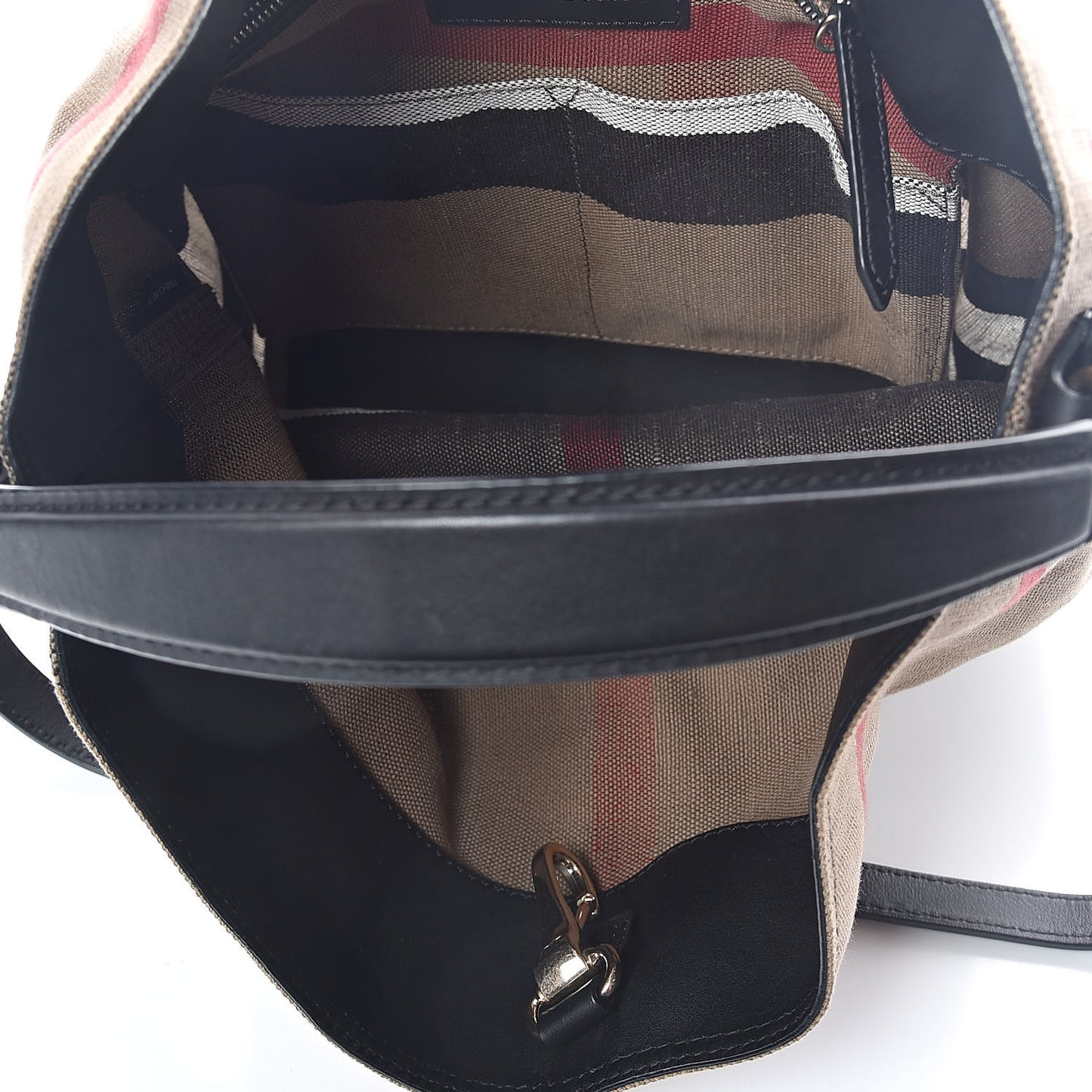 Canvas Mega Check Medium Ashby Hobo Saddle Black
