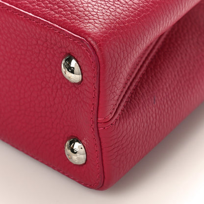 Louis Vuitton Taurillon Lace Croquets Capucines BB Groseille 9 of 10