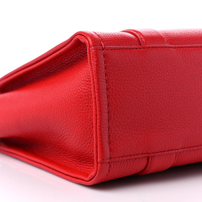 Marc Jacobs Grained Calfskin Small The Tote Bag True Red 8 of 9
