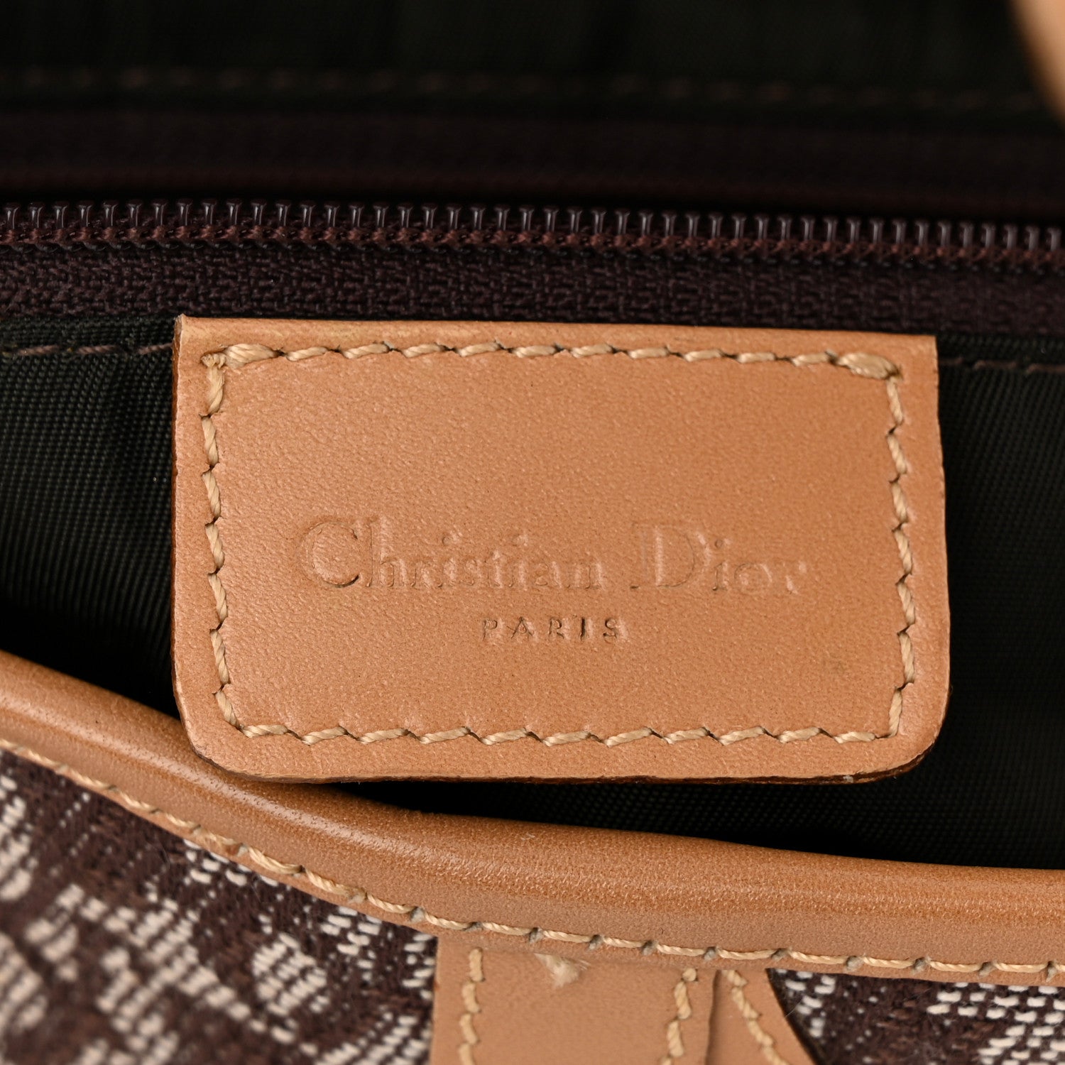 Christian Dior Monogram Saddle Bag Brown 6 of 12