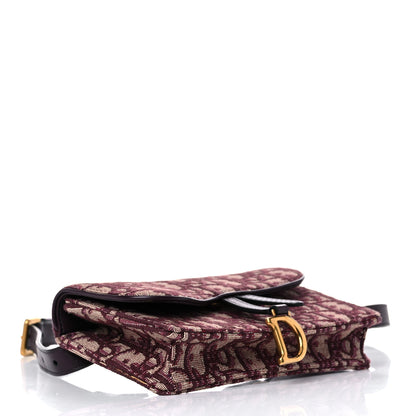 Christian Dior Oblique Saddle Belt Bag Bordeaux 4 of 9