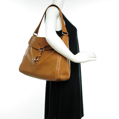 Prada Vitello Daino Shoulder Flap Bag Caramel 2 of 8