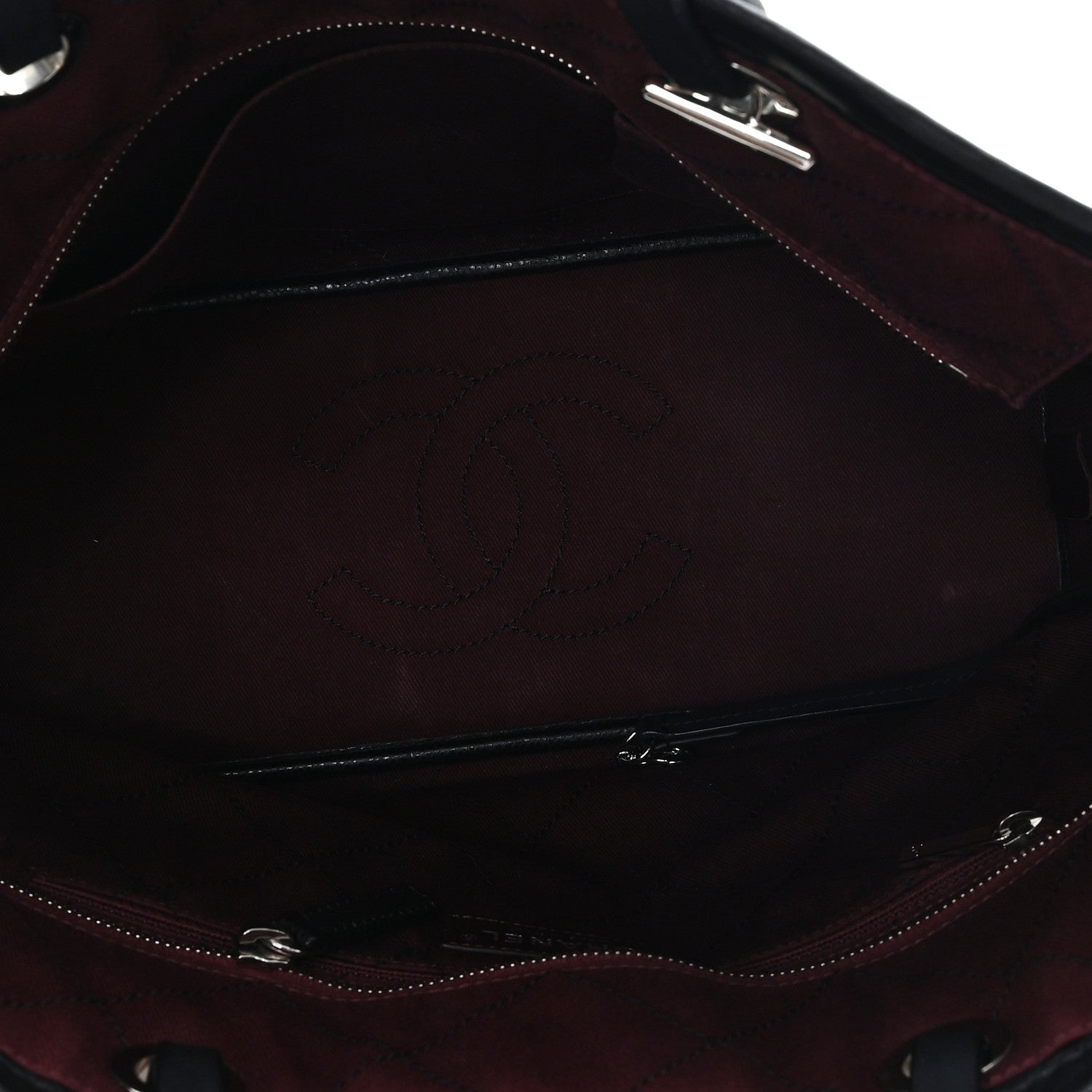 Chanel Grained Calfskin Shopping Fever Tote Black 5 of 10