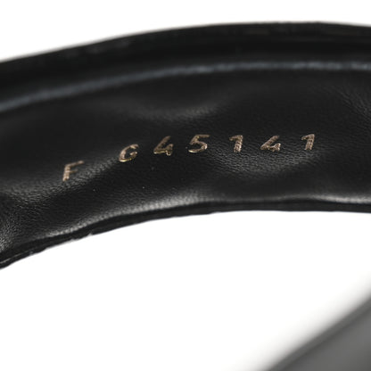 Chanel Patent Quilted CC Sandals 37.5 Black 9 of 10