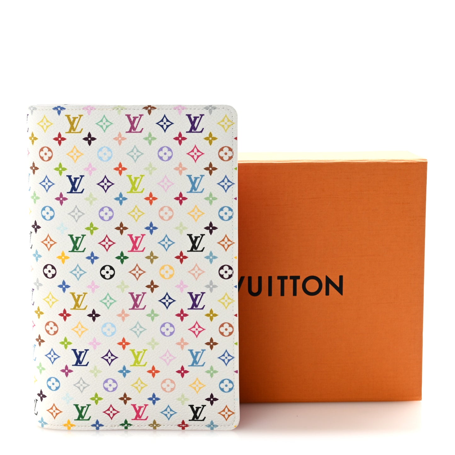 LV X TM Monogram Multicolor Emily Notebook Cover MM White