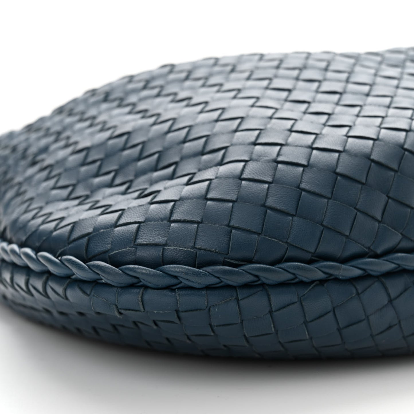 Nappa Intrecciato Medium Veneta Hobo Baltic Blue