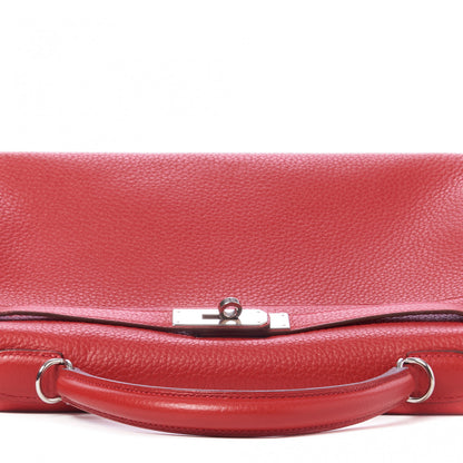 Hermes Taurillon Clemence Kelly Retourne 32 Rouge Casaque 12 of 32