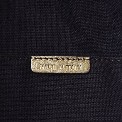 Burberry Metallic Calfskin House Check Woven Brook Hobo Gold 7 of 11