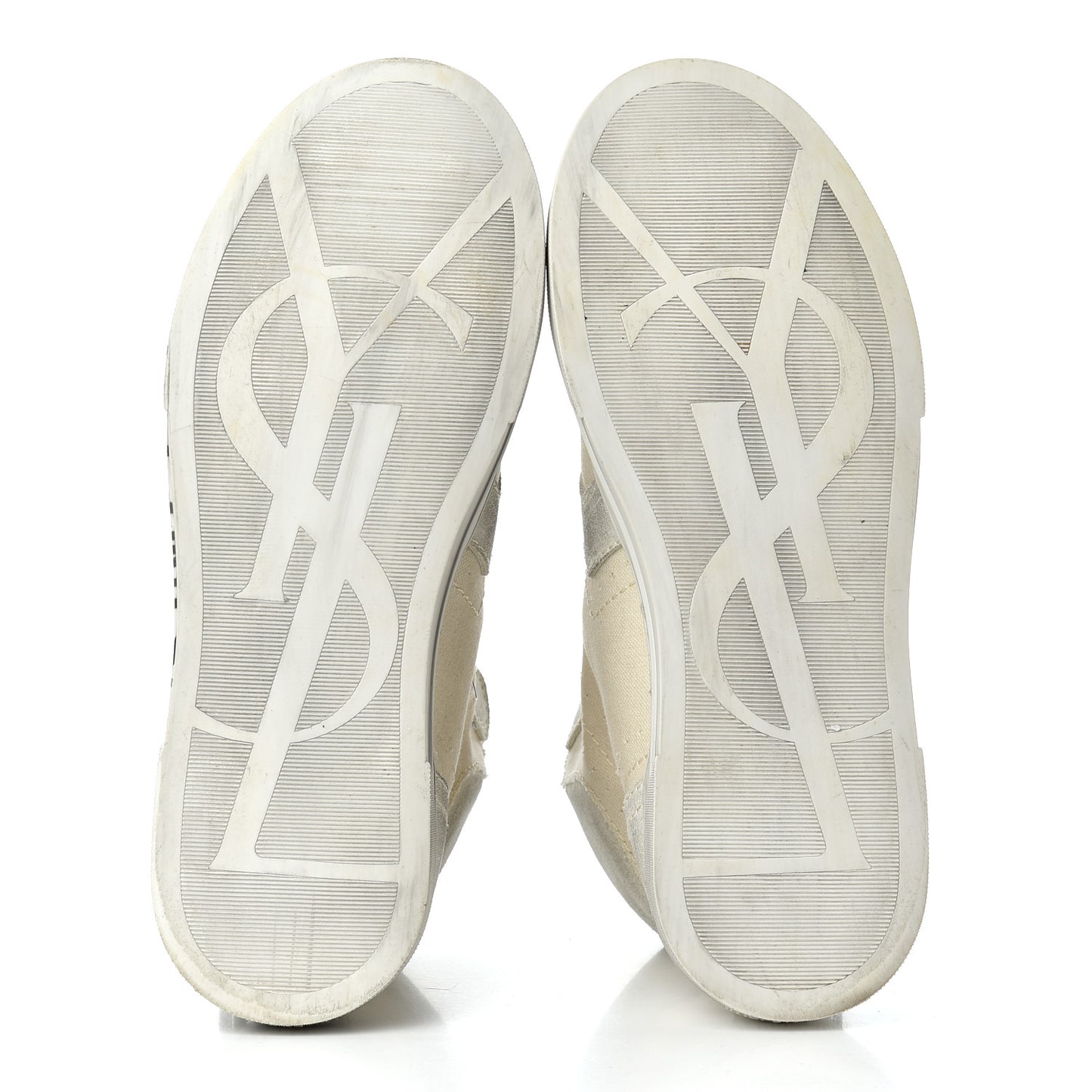 Distressed Canvas Smoking Forever High Top Sneakers 40.5 Milk Panna