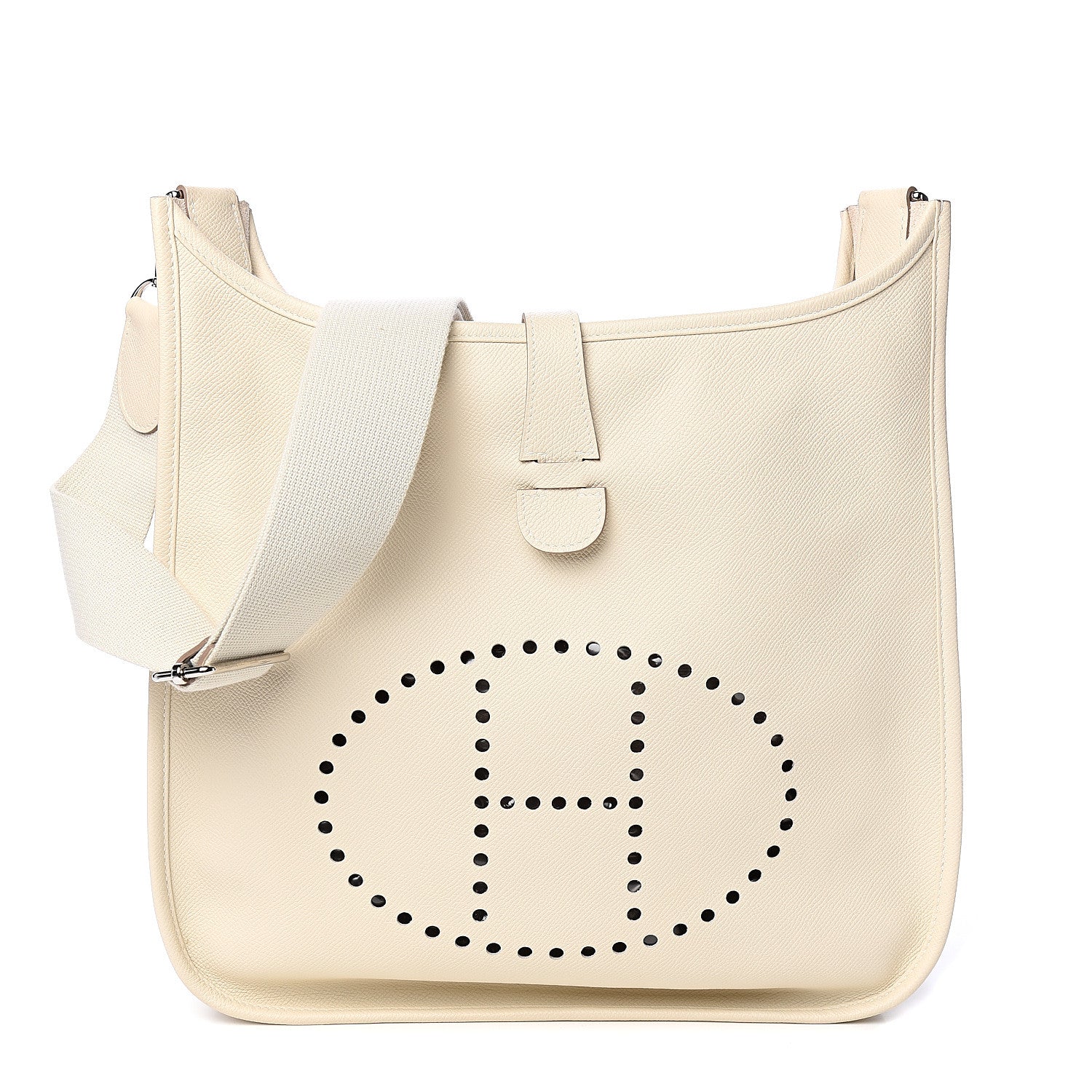Hermes Epsom Evelyne III GM Craie 1 of 9