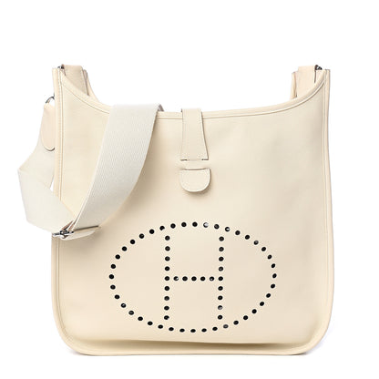 Hermes Epsom Evelyne III GM Craie 1 of 9