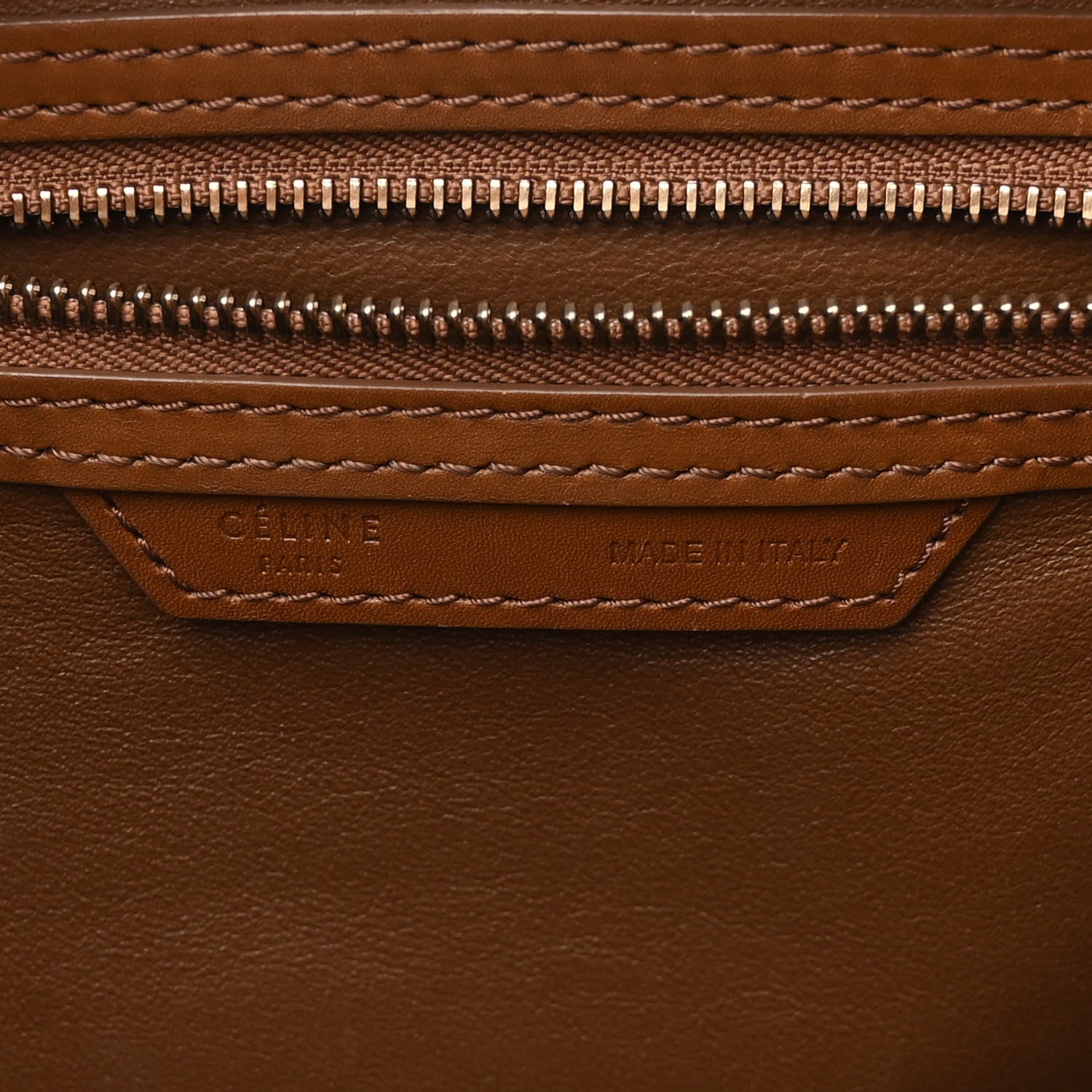 Celine Satin Calfskin Mini Tri-Color Luggage White Brown 6 of 18