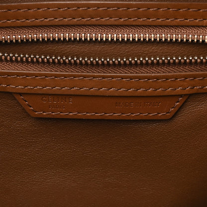 Celine Satin Calfskin Mini Tri-Color Luggage White Brown 6 of 18