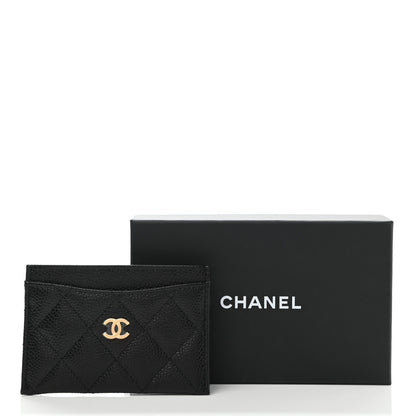 Chanel Caviar Quilted Card Holder Black 9 of 9