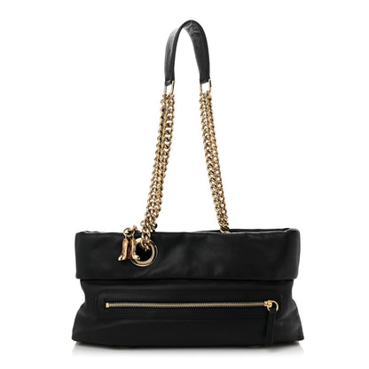 Christian Louboutin Calfskin Chain Shoulder Bag Black 1 of 9