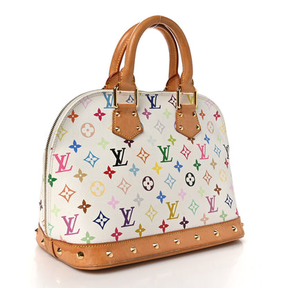 Louis Vuitton Monogram Multicolor Alma White 3 of 12