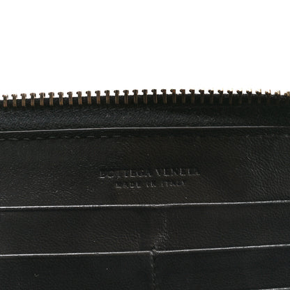 Bottega Veneta Nappa Intrecciato Zip Around Wallet Black 6 of 11