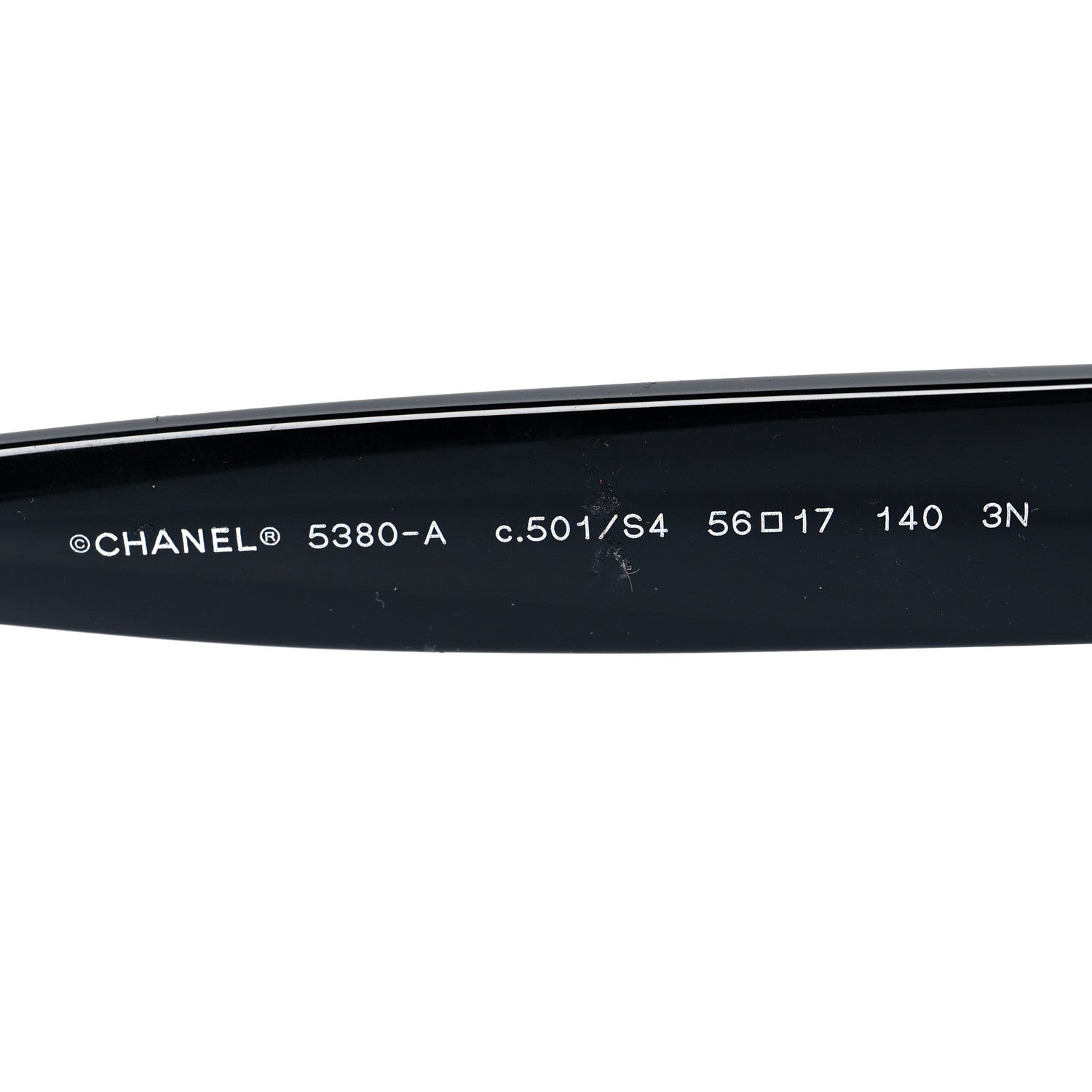 Chanel Acetate Polarized Square CC Sunglasses 5380 Black 6 of 7
