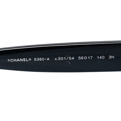 Chanel Acetate Polarized Square CC Sunglasses 5380 Black 6 of 7