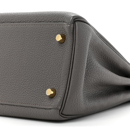 Hermes Togo Kelly Retourne 28 Etain 7 of 16