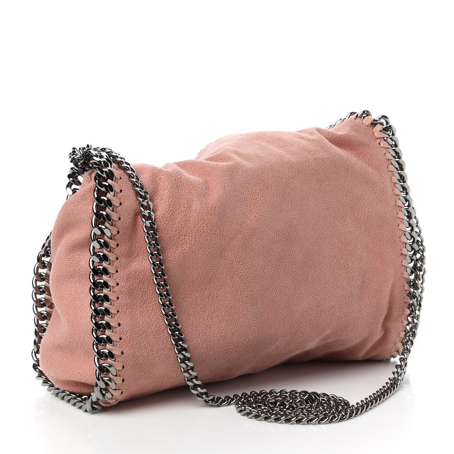 Stella McCartney Shaggy Deer Mini Falabella Fold Over Tote Pink 3 of 10