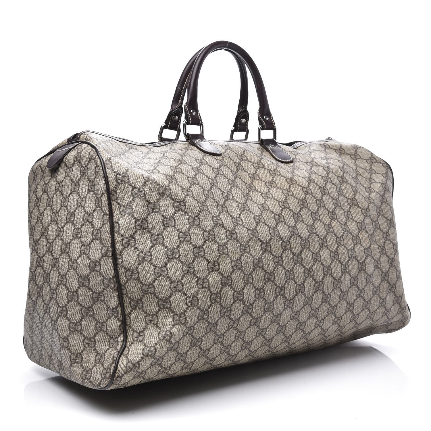 Gucci GG Plus Monogram Large Duffle Bag Dark Brown 2 of 12