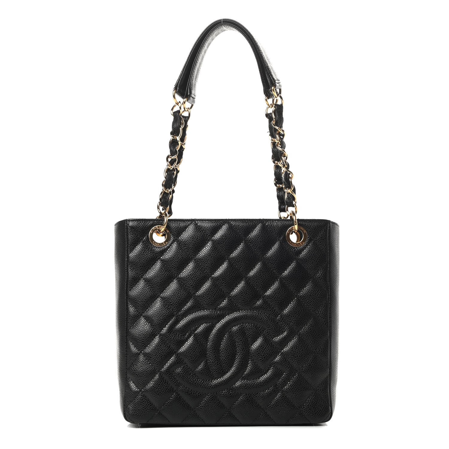 Chanel Caviar Quilted Petit Shopping Tote PST Black 1 of 13