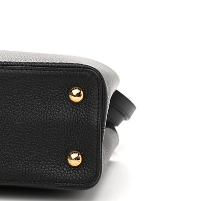 Louis Vuitton Taurillon Capucines PM Black 9 of 9