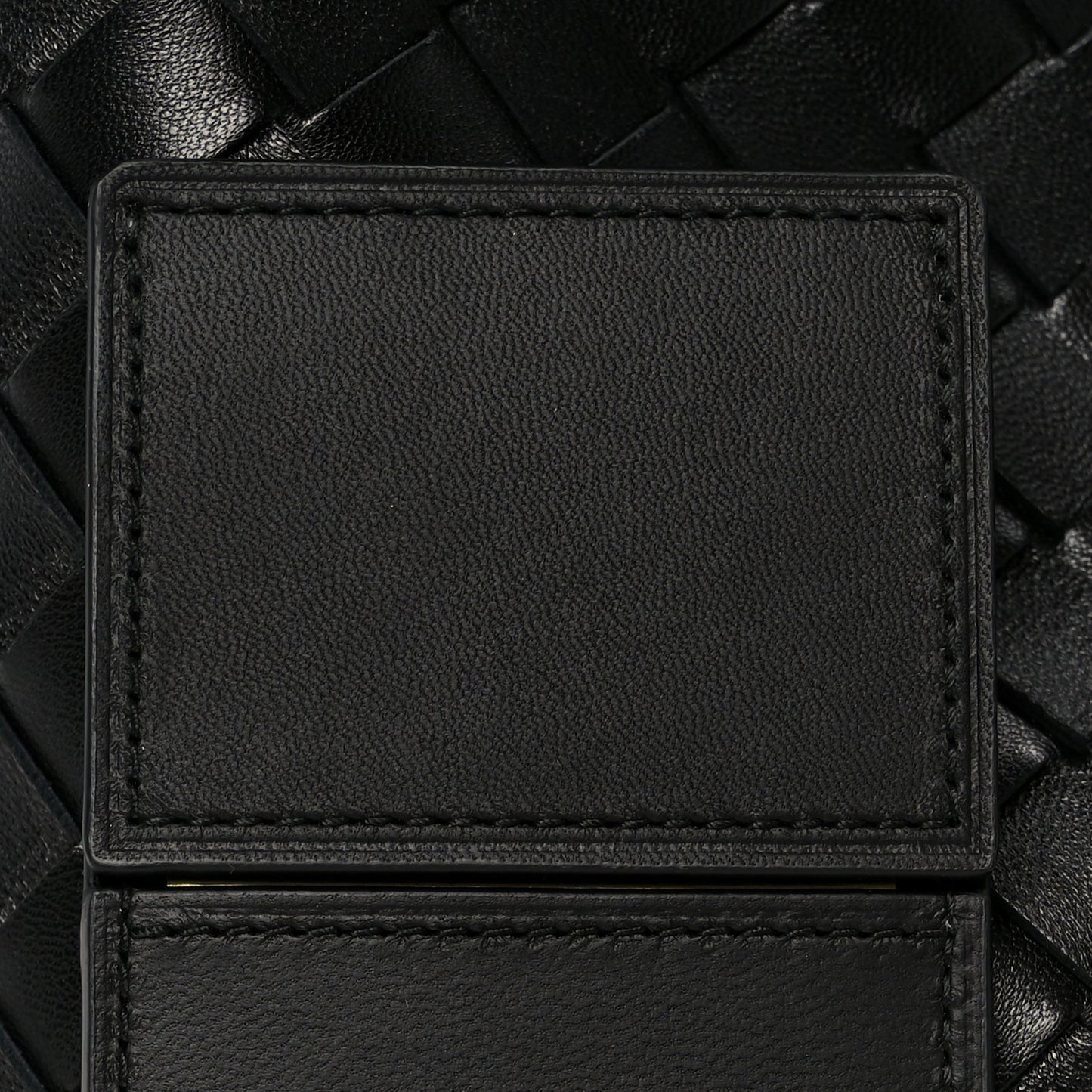 Nappa Intrecciato Medium Andiamo Shoulder Bag Black