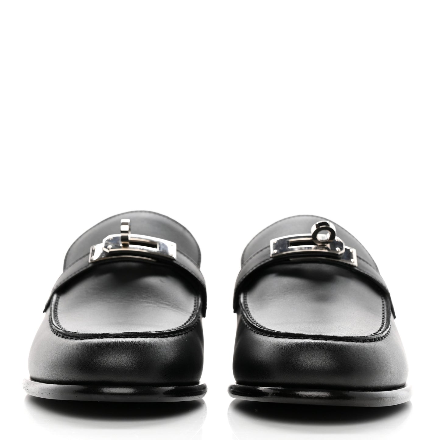 Calfskin Womens Destin Loafers 37 Black