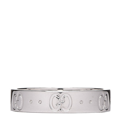 Gucci 18K White Gold 4mm Icon Thin Band Ring 51 5.75 3 of 6
