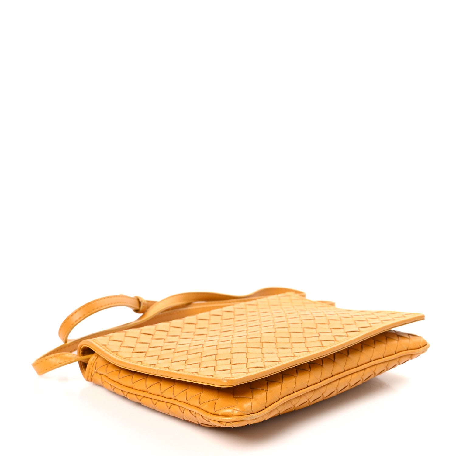 Bottega Veneta Nappa Intrecciato Flap Crossbody Orange 4 of 11