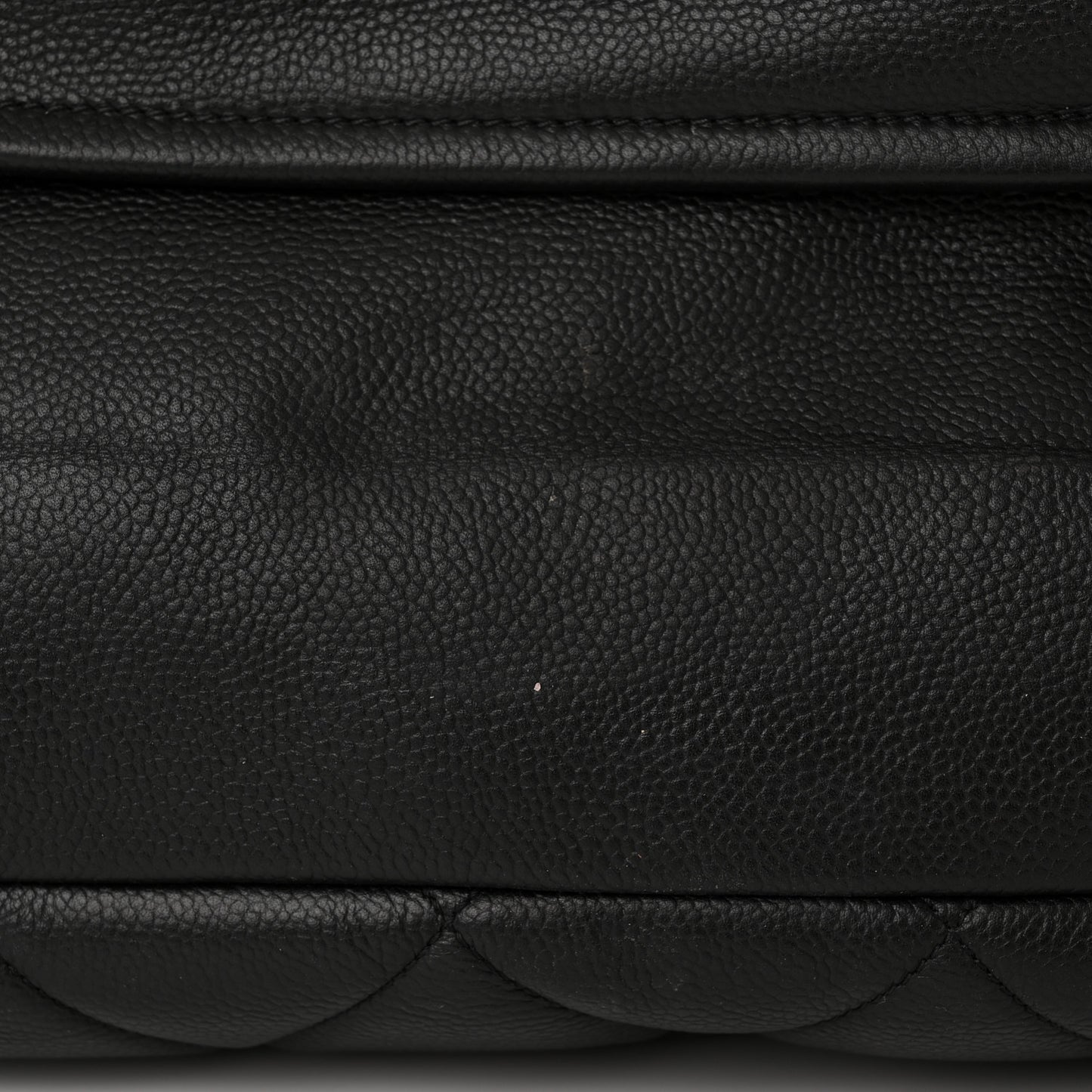 Caviar Quilted Coco Casual Tote Black