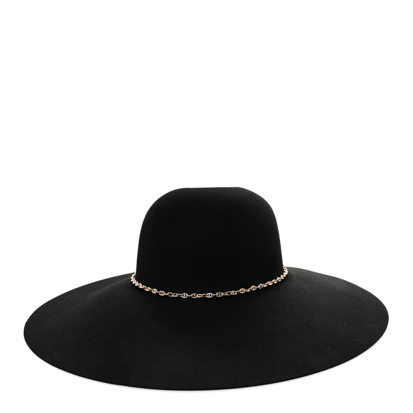 Beaver Felt Bruna Chaine d'Ancre Hat 58 Black