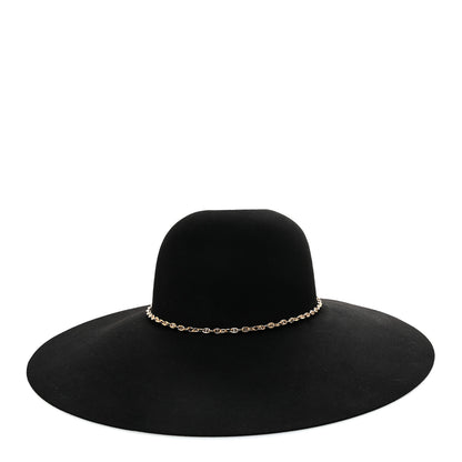 Hermes Beaver Felt Bruna Chaine d'Ancre Hat 58 Black 5 of 12