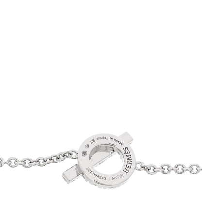 Hermes 18K White Gold Diamond Finesse Bracelet ST 3 of 4
