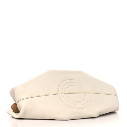 Loewe Shiny Nappa Calfskin Small Paseo Bag With Chain Soft White 4 of 10