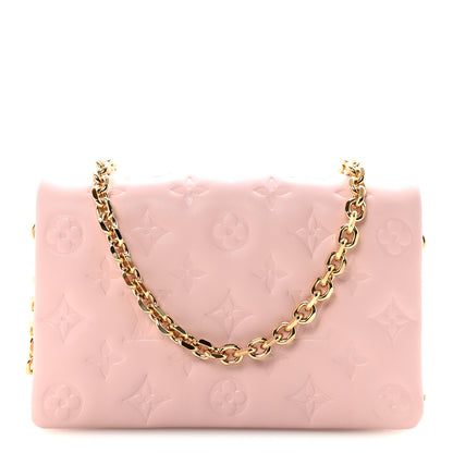 Louis Vuitton Lambskin Embossed Monogram Pochette Coussin Rose 1 of 10