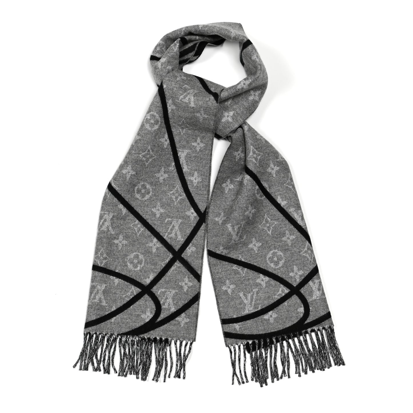 X NBA Wool Cashmere Basket Court Scarf