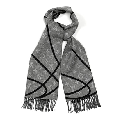 Louis Vuitton X NBA Wool Cashmere Basket Court Scarf 1 of 4