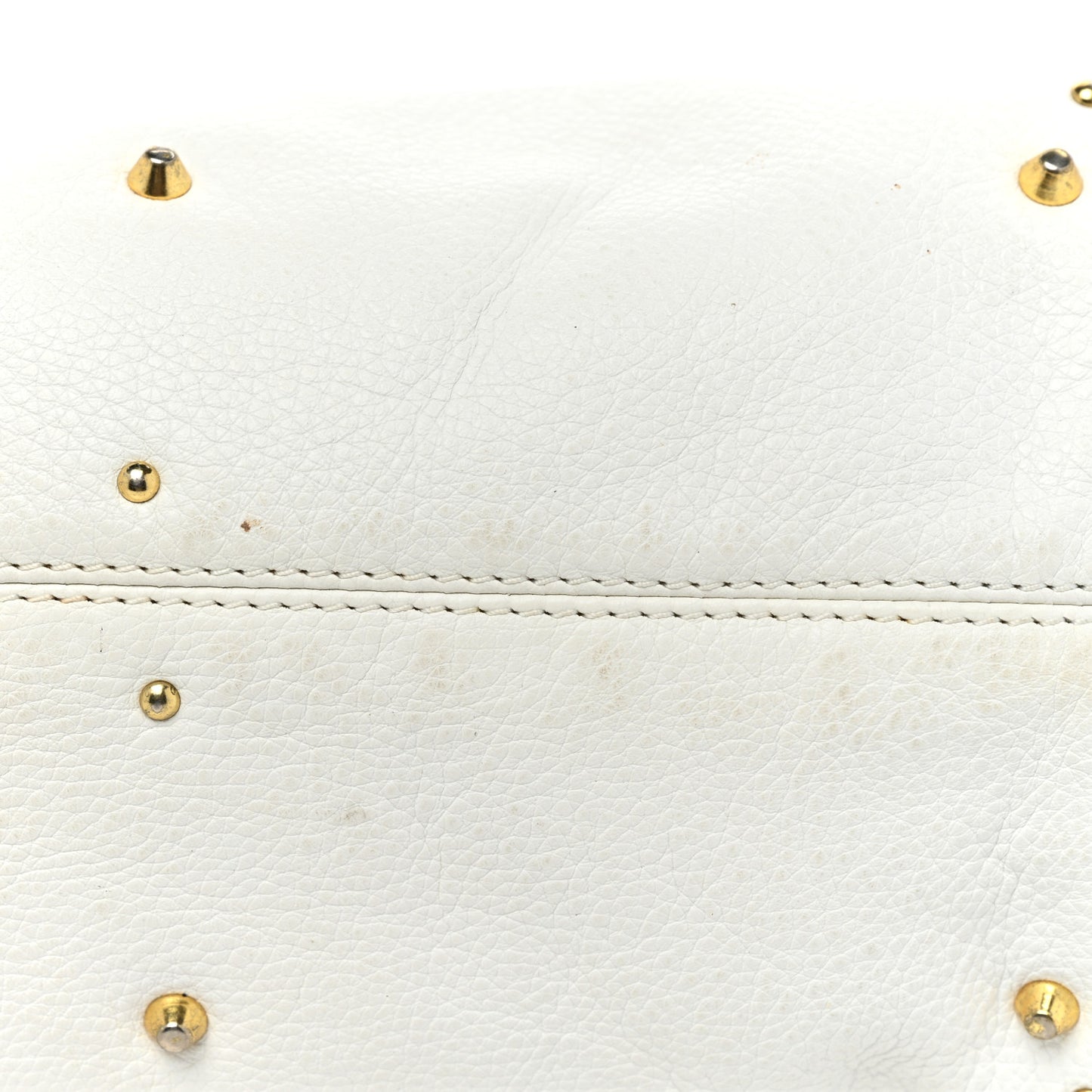 Calfskin Small Paddington Satchel White
