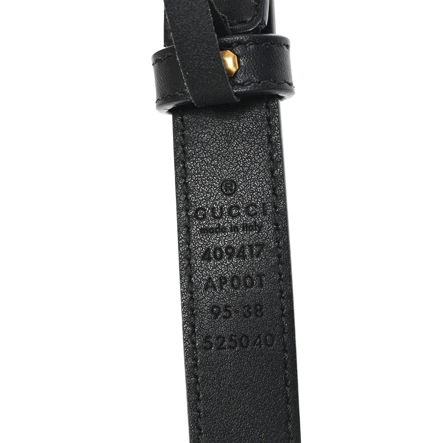 Calfskin Double G 20mm Belt 95 38 Black