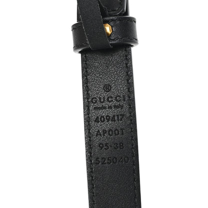 Gucci Calfskin Double G 20mm Belt 95 38 Black 3 of 5