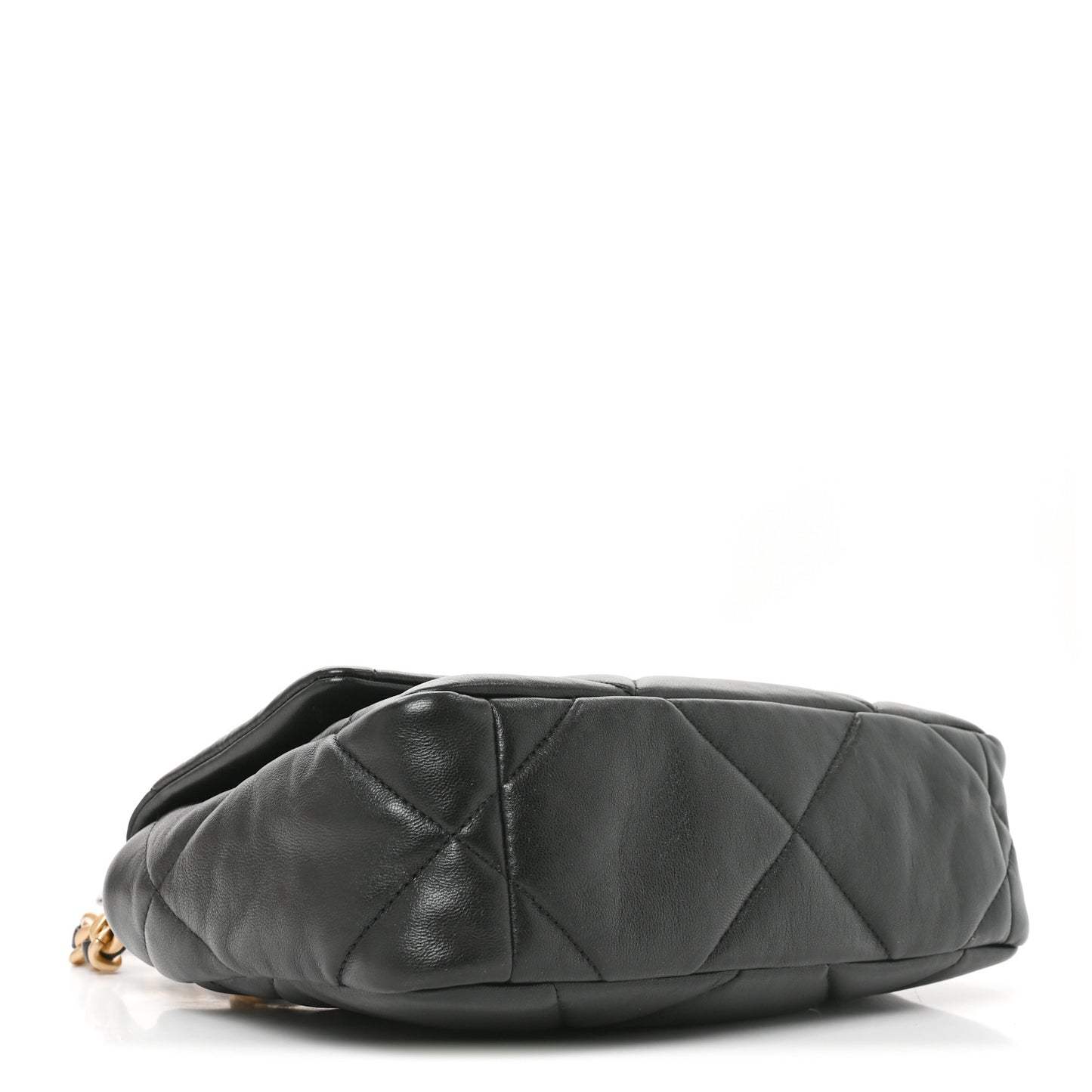 Lambskin Quilted Medium Chanel 19 Flap Black
