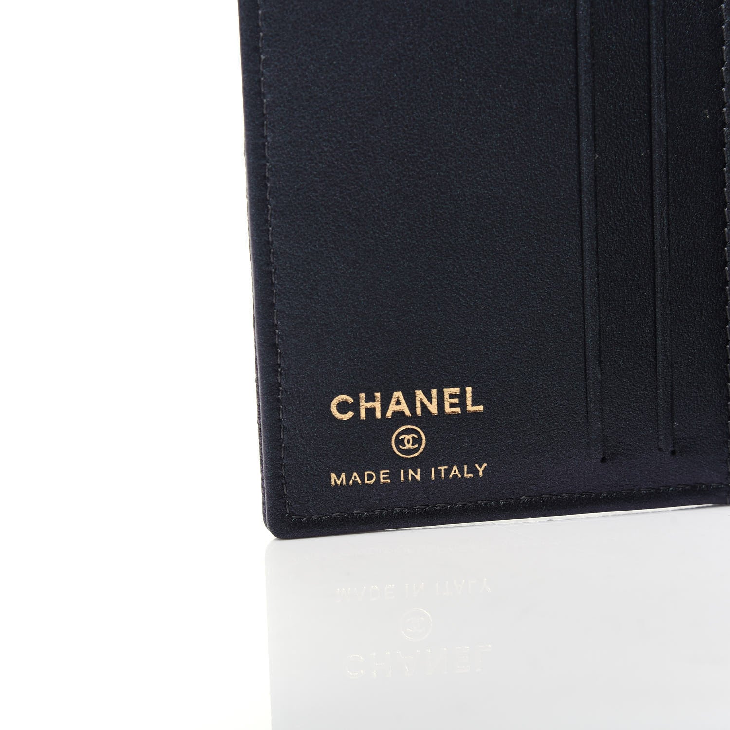 Chanel Iridescent Caviar Quilted Card Holder Wallet Black 6 of 8